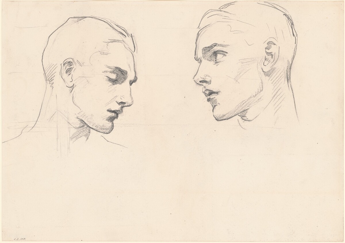 Studies of a Man's Head by John Singer Sargent