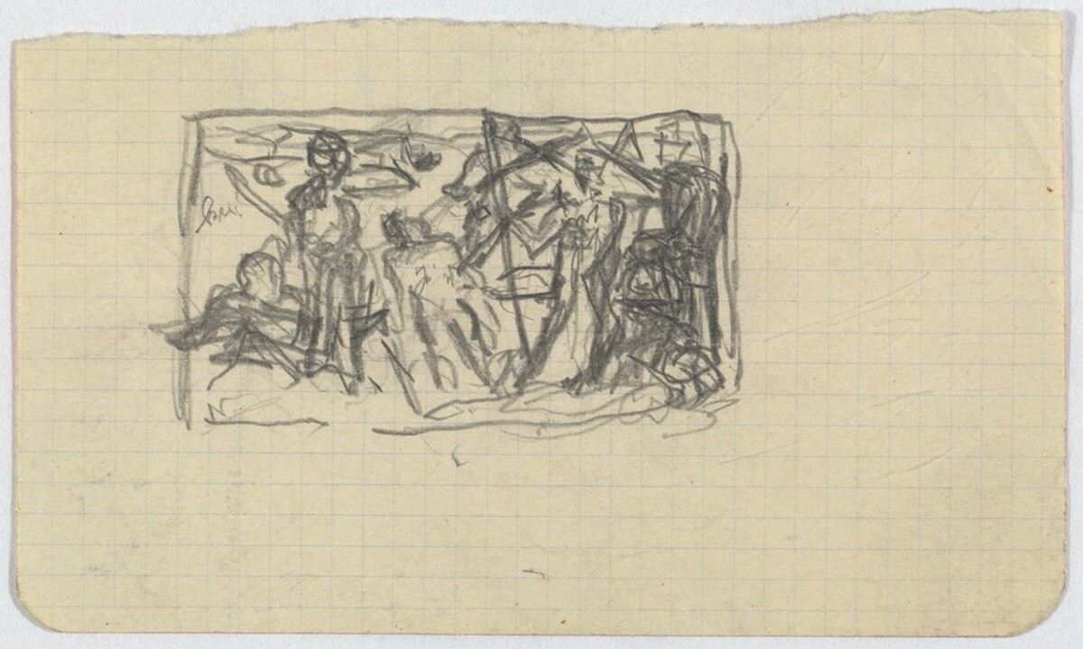 Compositional Sketch by Max Beckmann