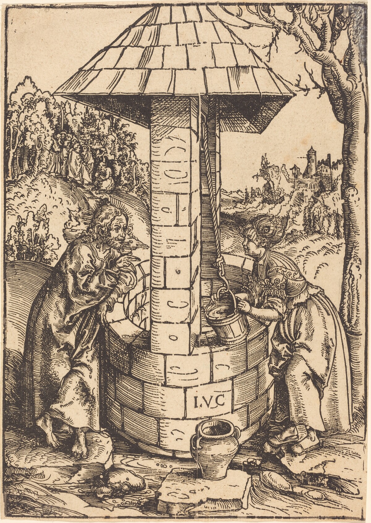 Christ and the Woman of Samaria by Lucas Cranach the Elder