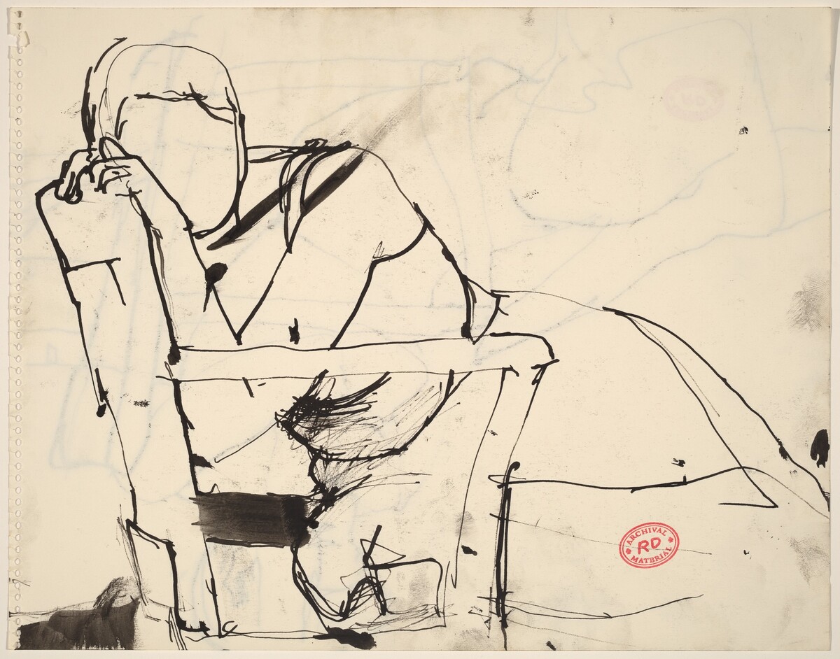 Untitled [woman slumped in a chair] by Richard Diebenkorn