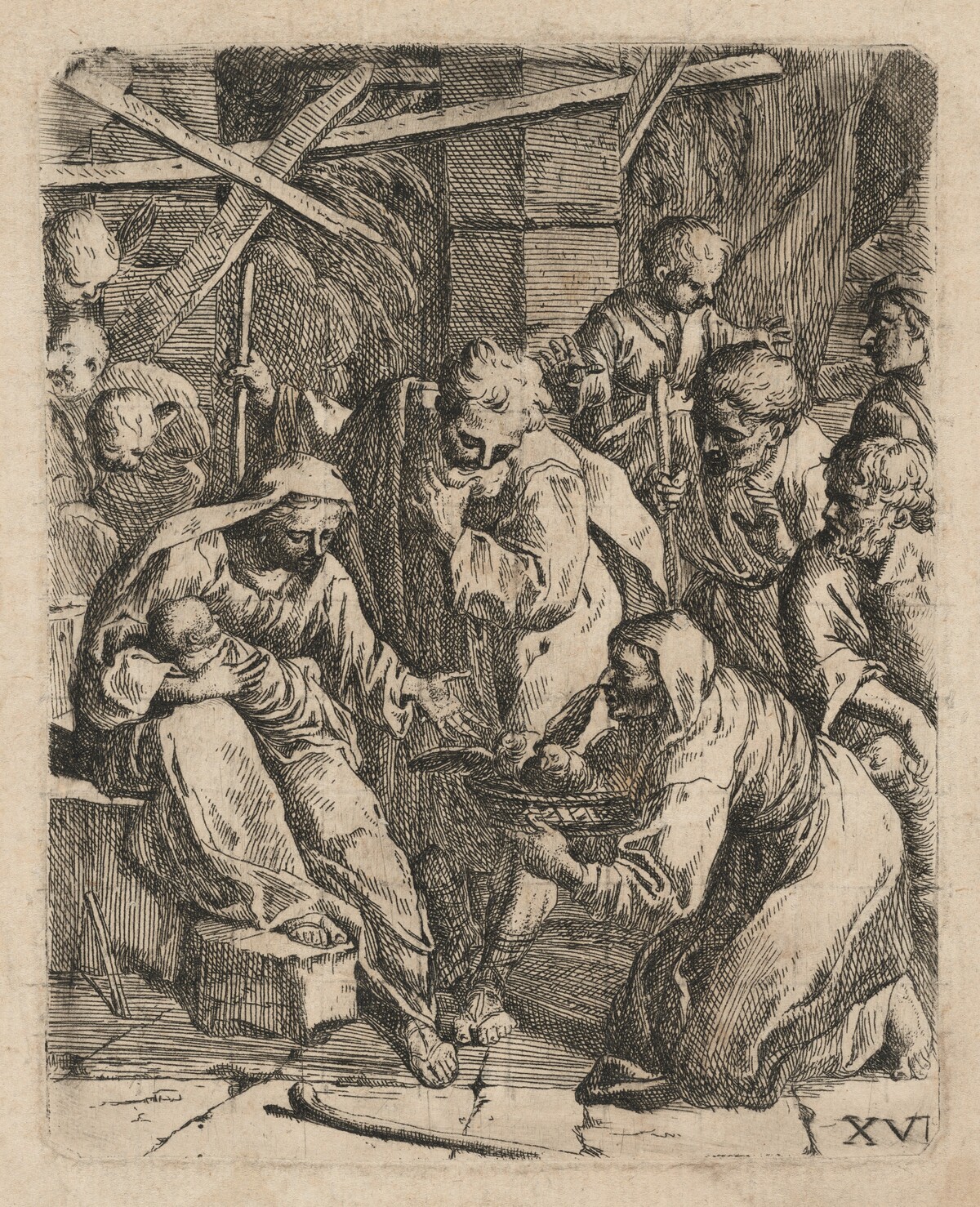 The Adoration of the Shepherds by Marcantonio Bellavia