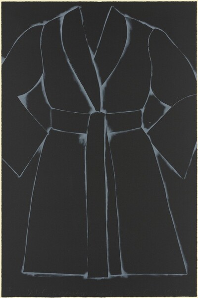 Black and White Bathrobe