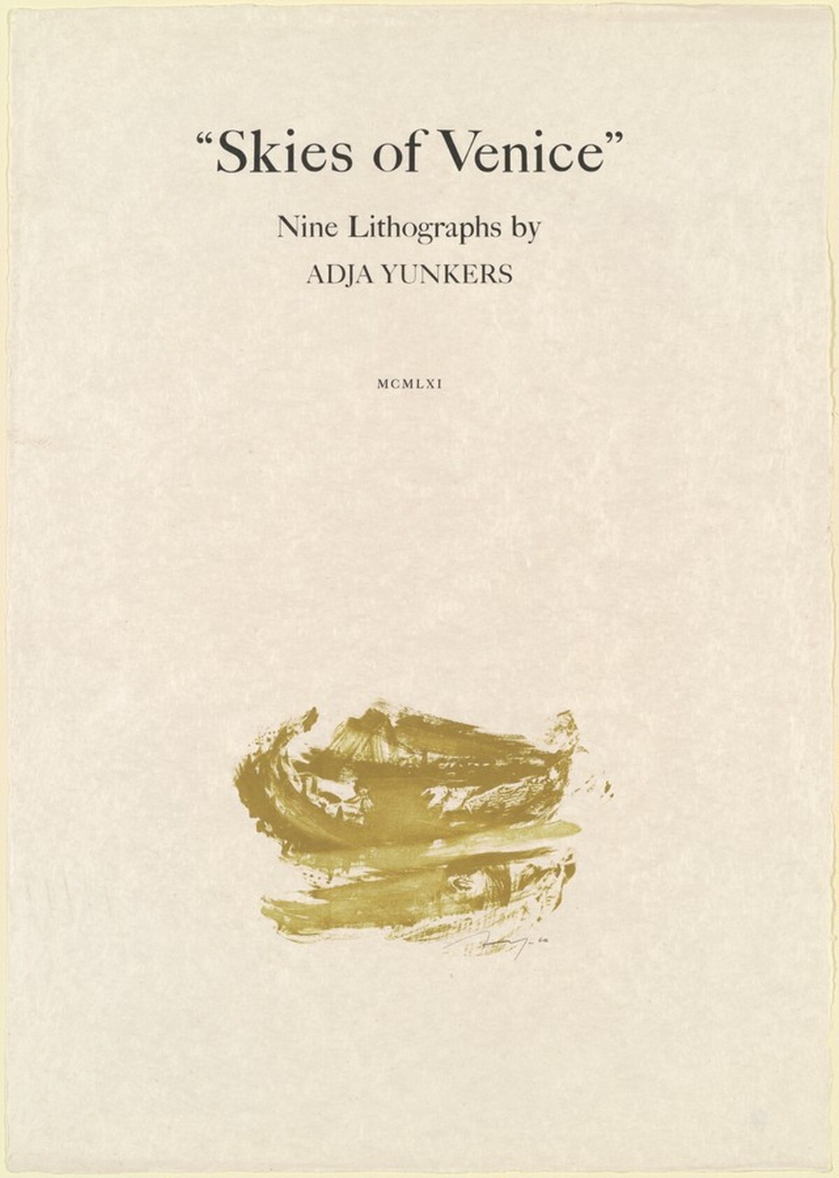 Title Page by Adja Yunkers