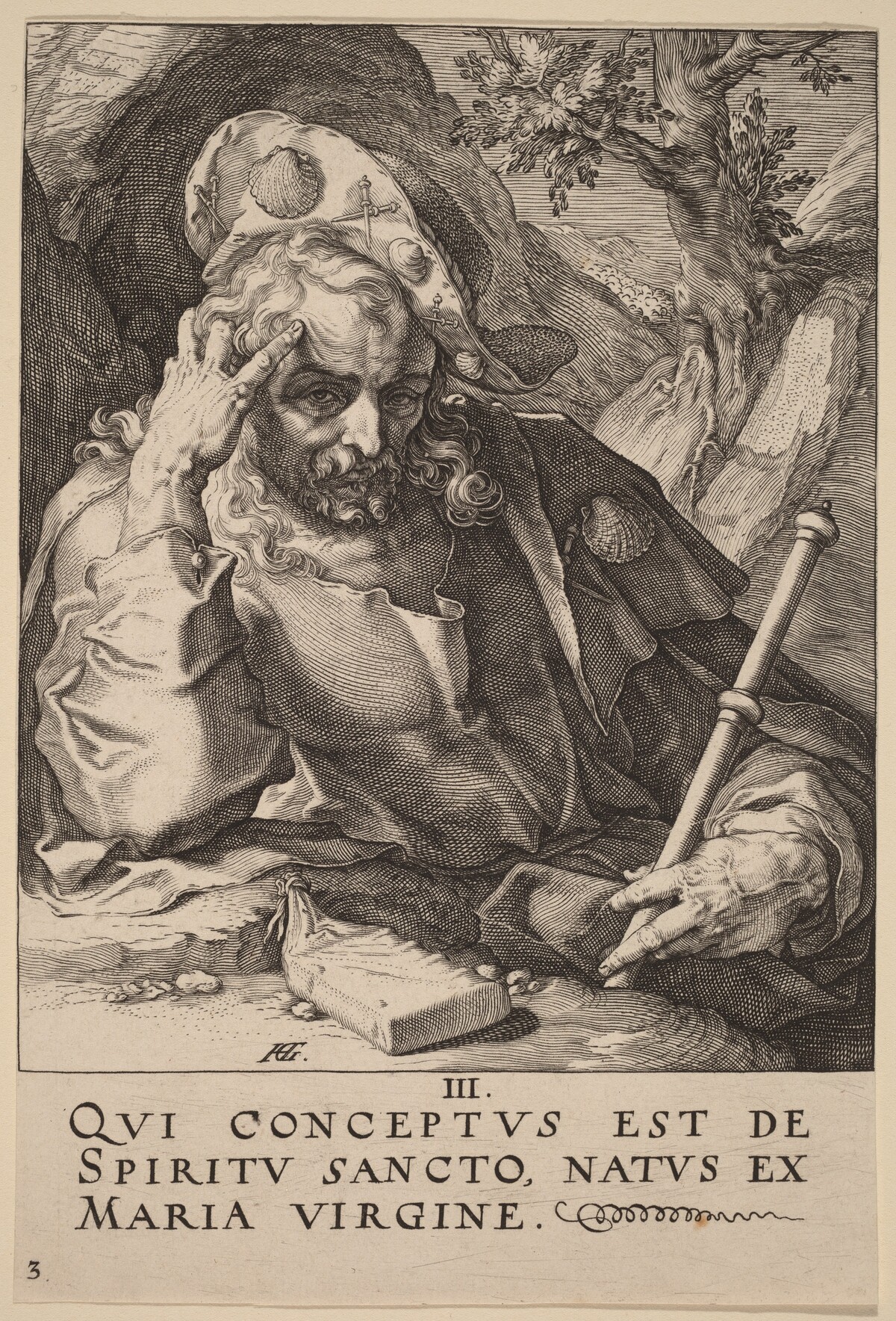Saint James Major by Hendrik Goltzius