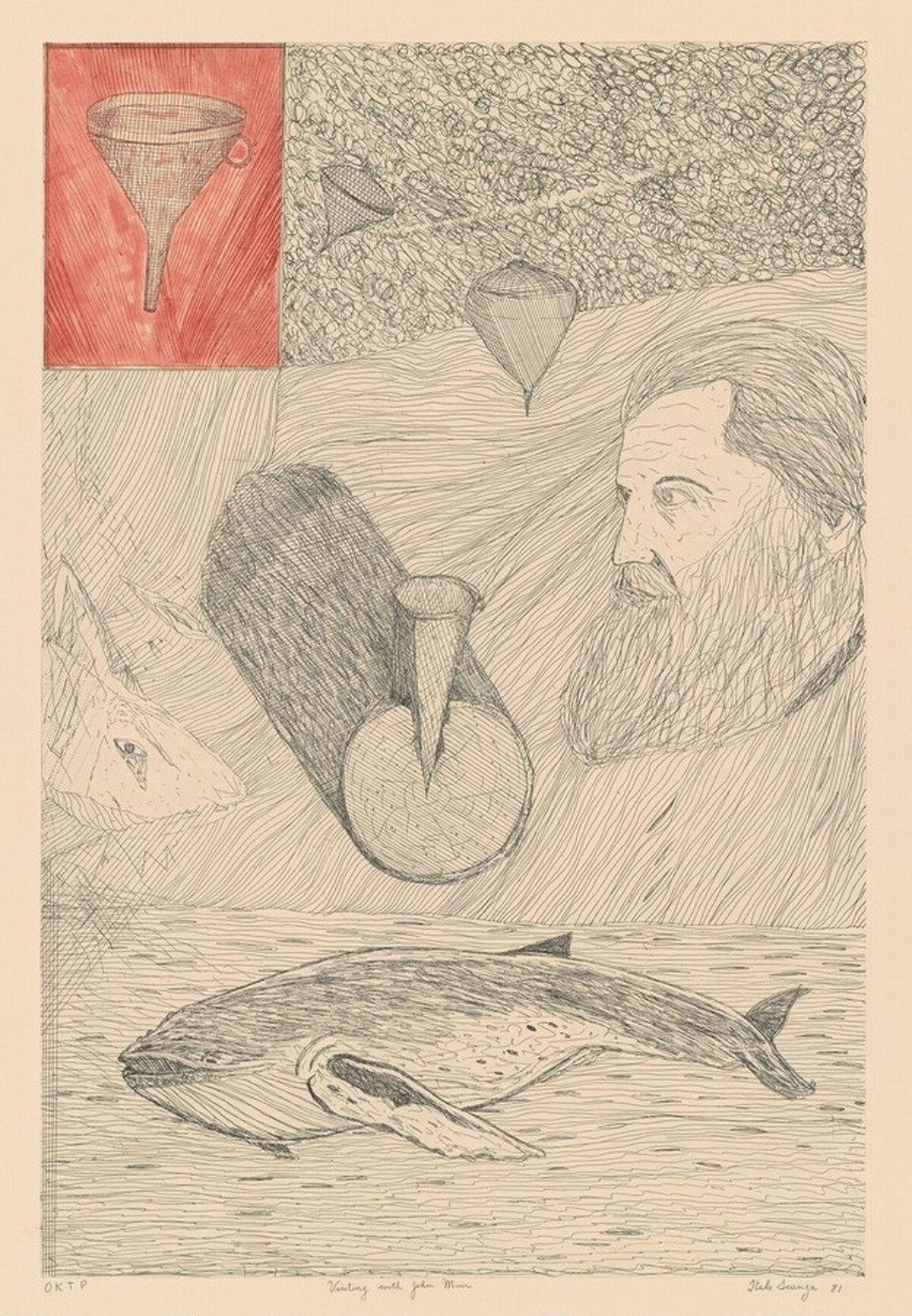 Visiting with John Muir by Italo Scanga