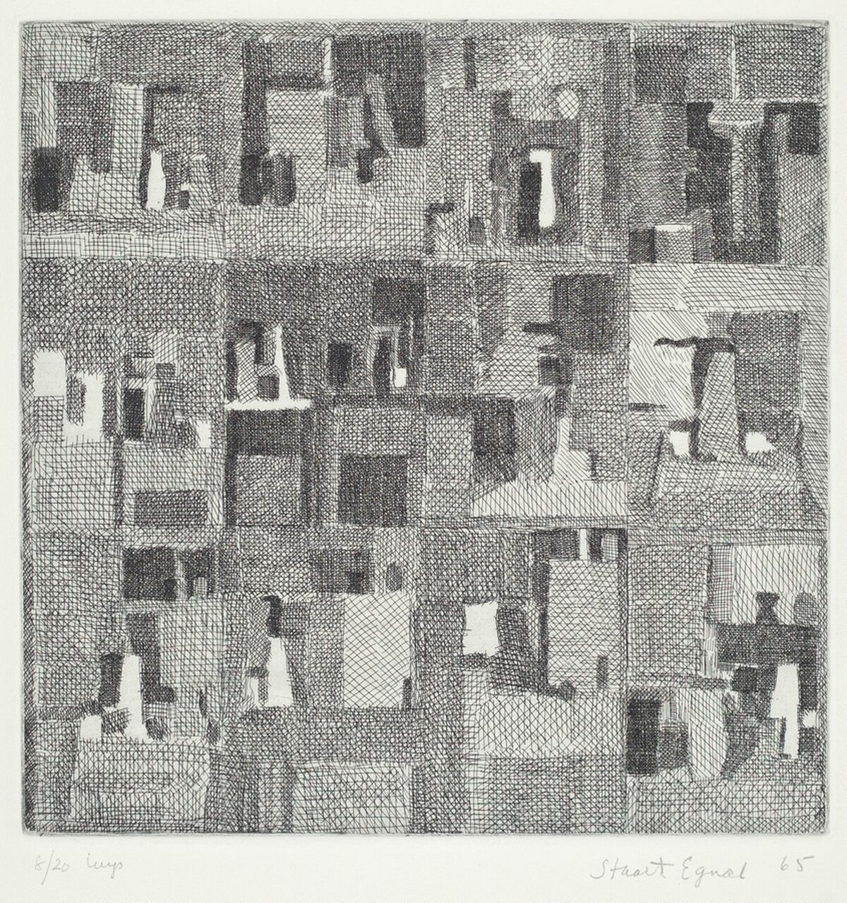 Untitled (Series of abstract still lifes) by Stuart Egnal