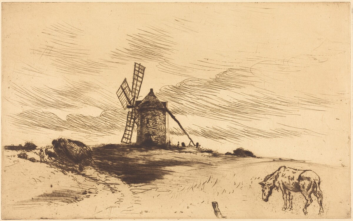 The Mill at Saint Jacut (Le moulin de Saint Jacut) by Norbert Goeneutte
