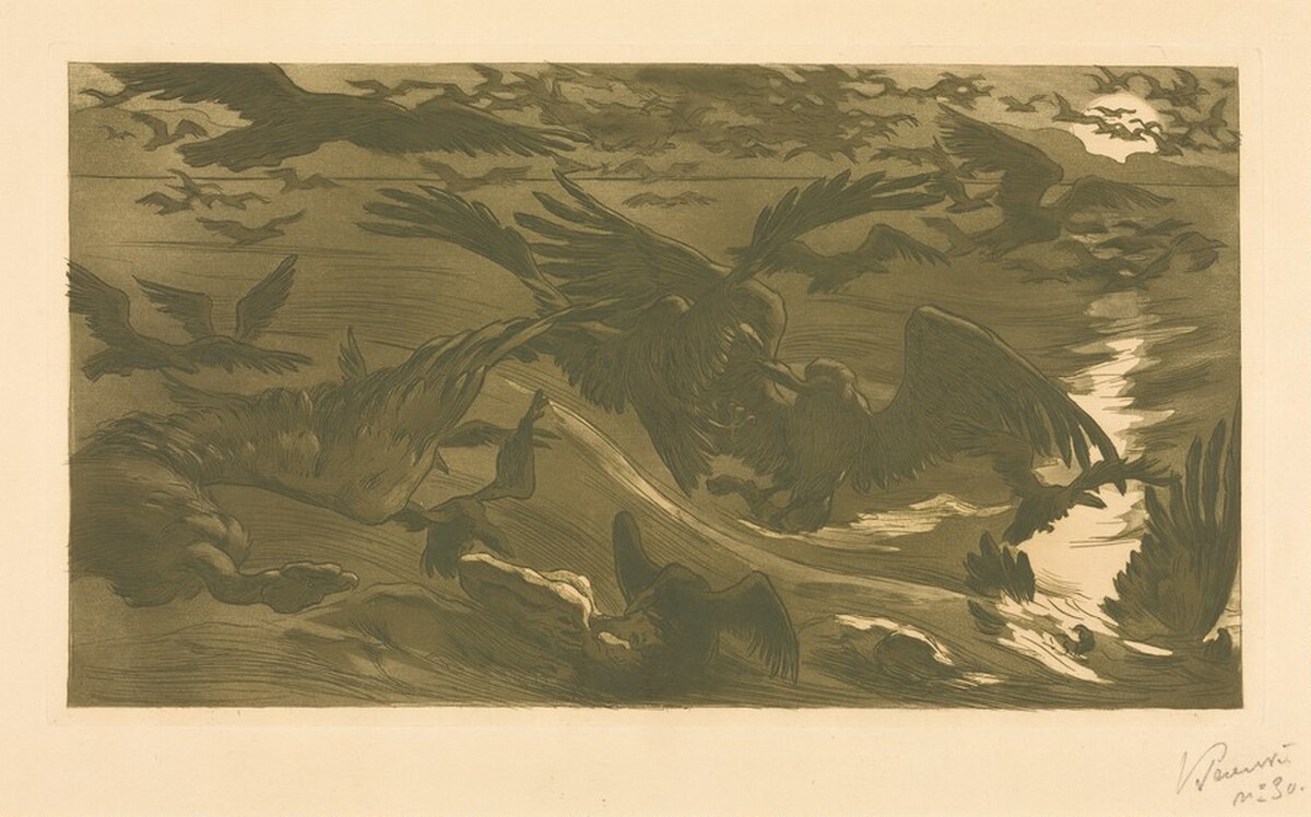 Birds of Prey (Oiseaux de proie) by Victor Emile Prouvé