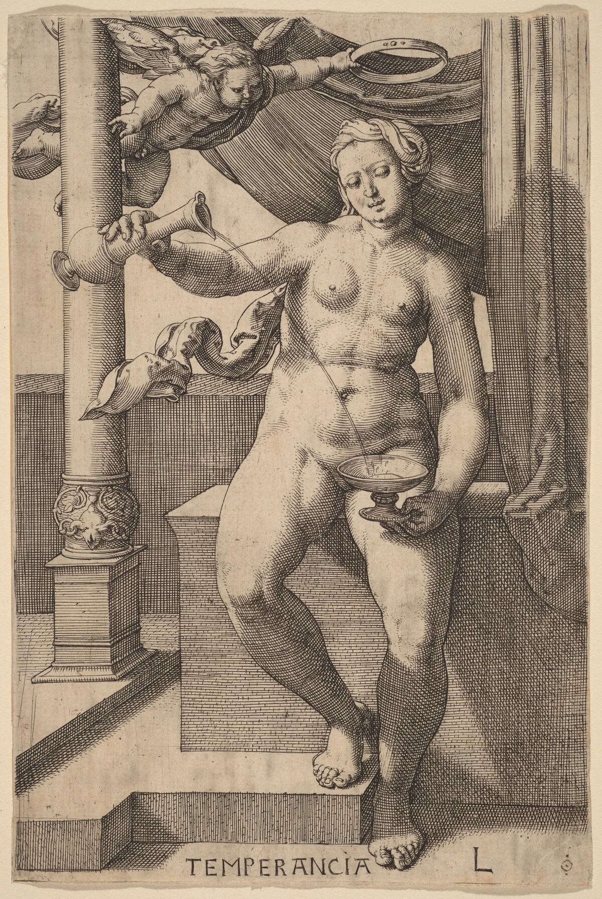 Temperancia (Temperance) by Lucas van Leyden