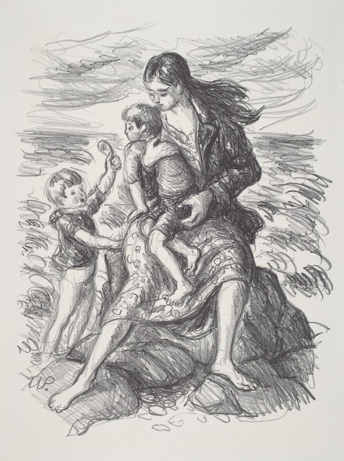 On the Beach by Waldo Pierce