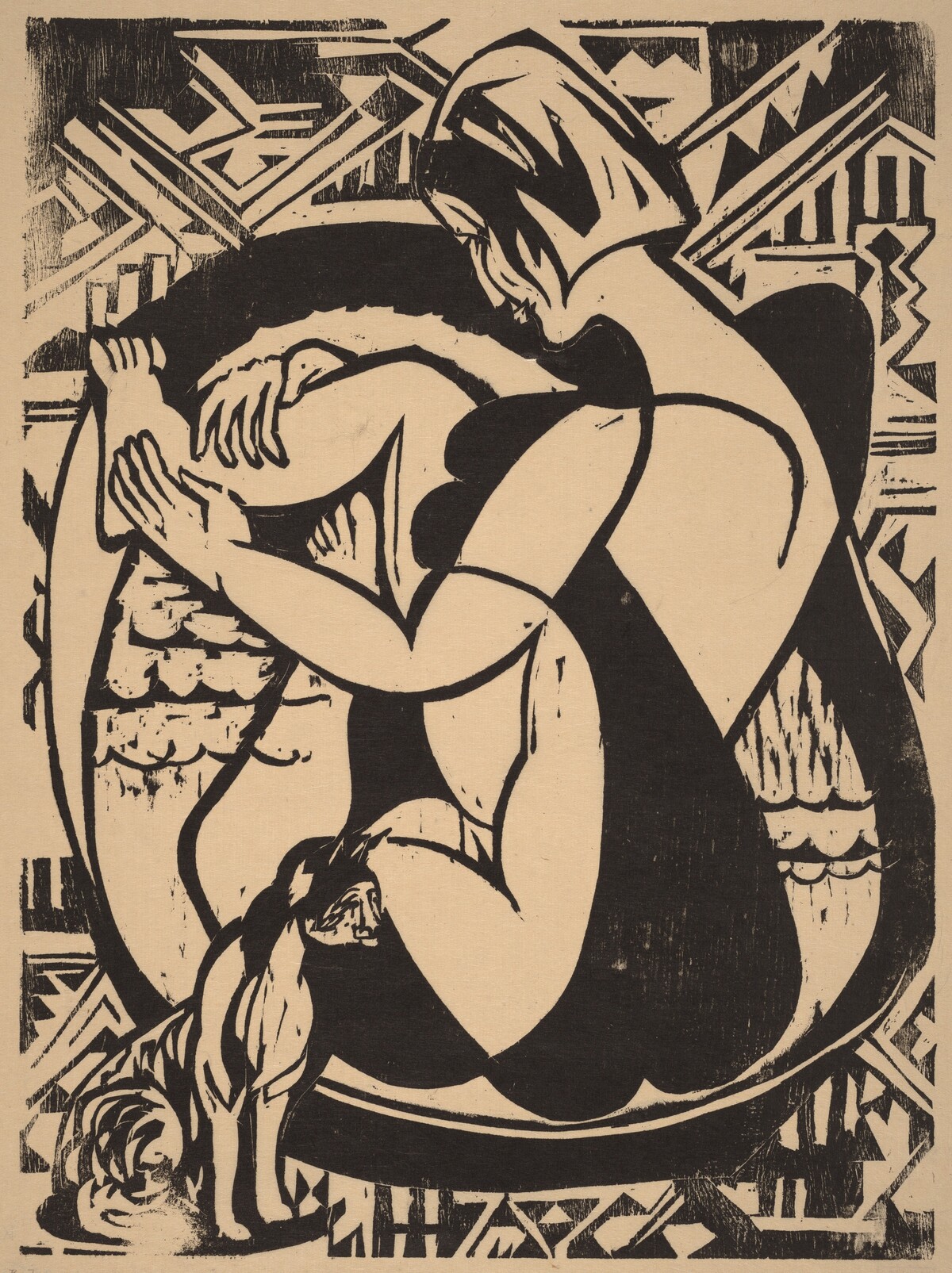 Woman in the Bathtub by Ernst Ludwig Kirchner
