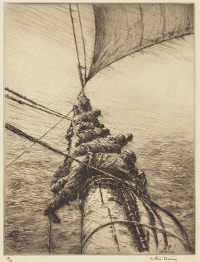 Stowing the Mainsail