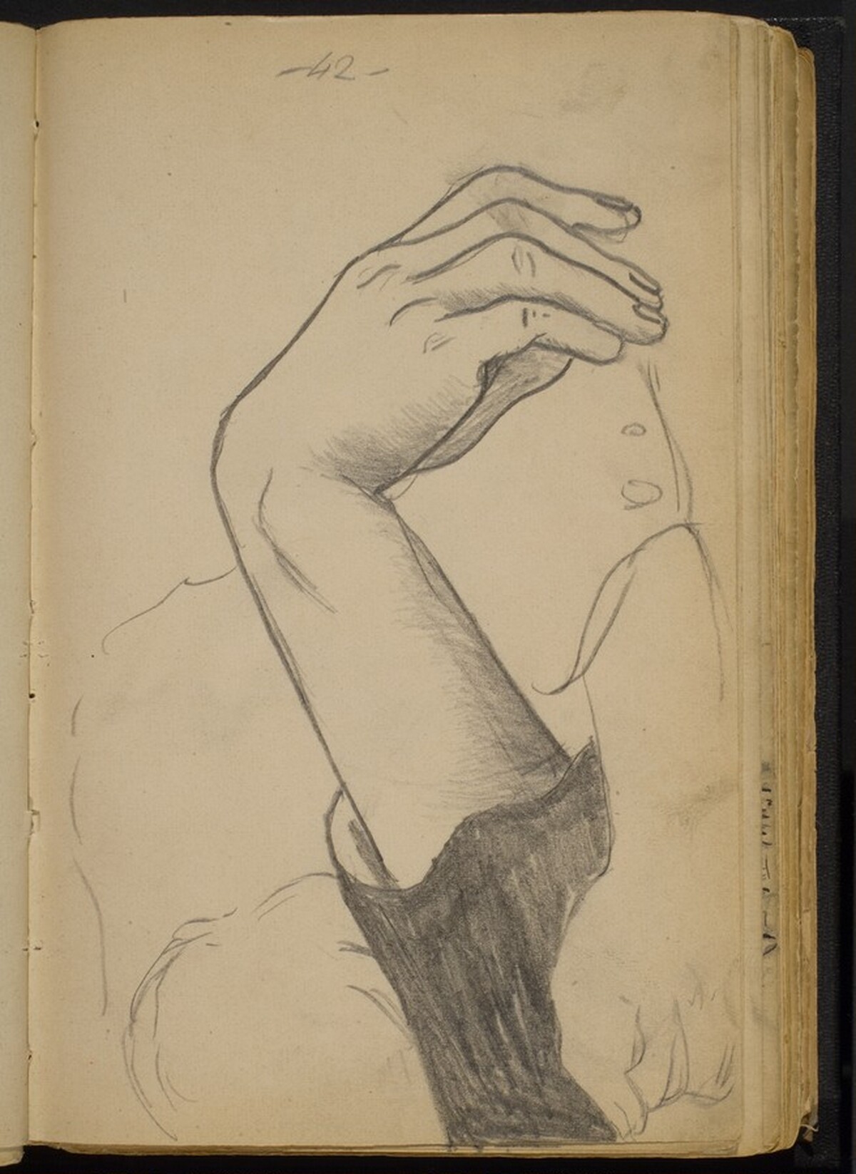 Study of Folded Arms by Max Beckmann