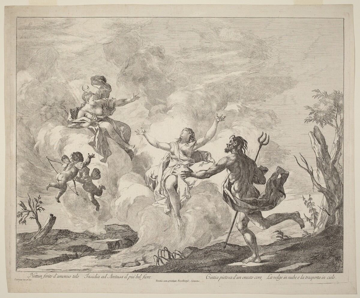 Alpheus and Arethusa by Jacopo Guarana