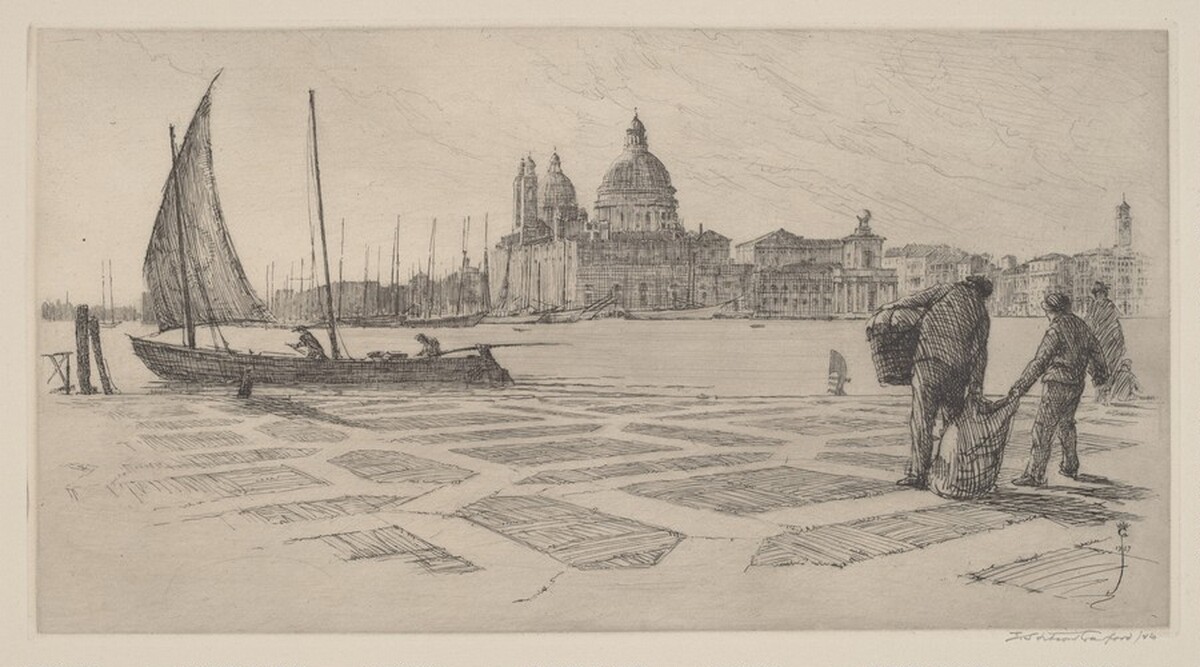 Chiesa della Salute from San Giorgio by Earl Stetson Crawford