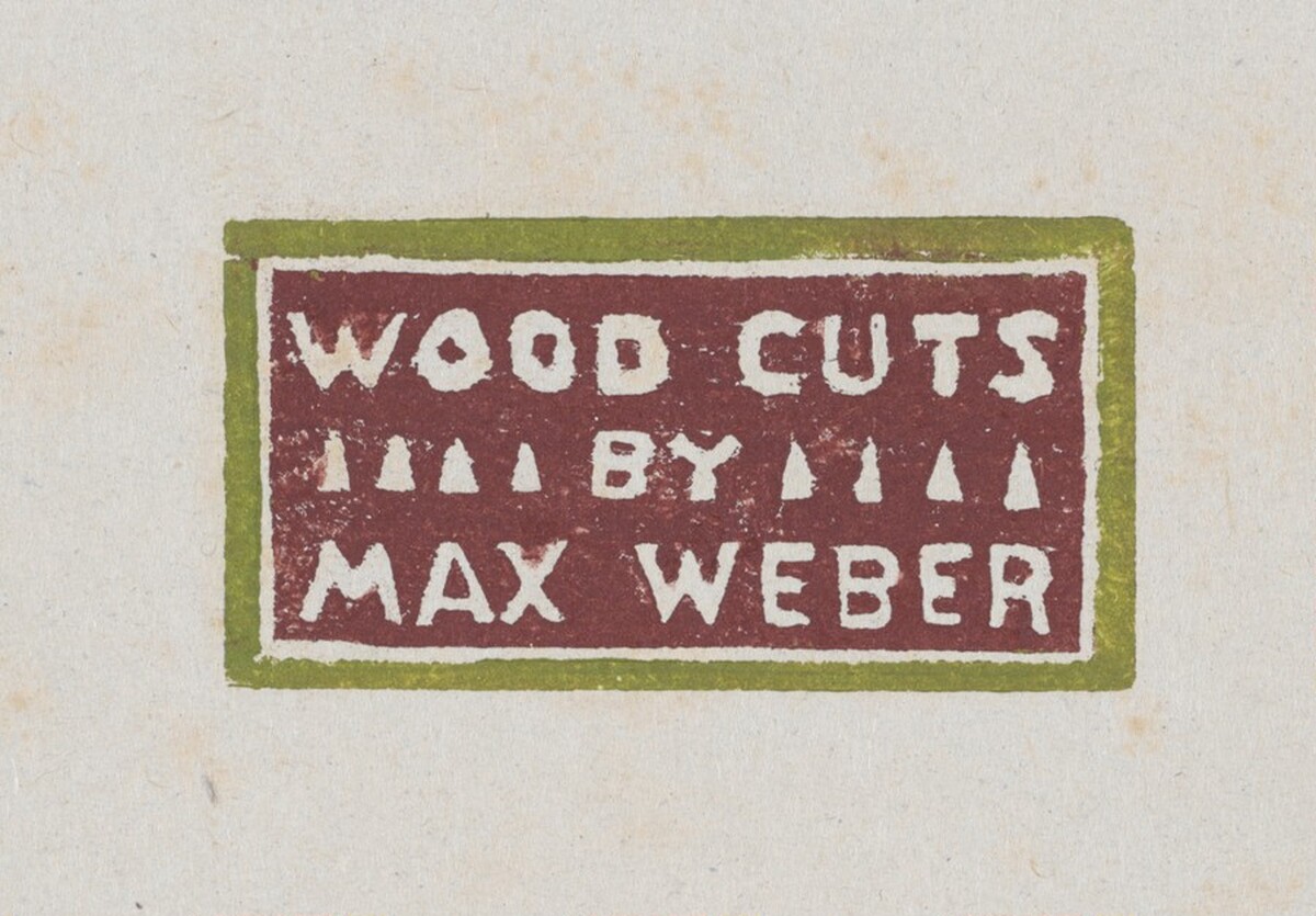 Woodcuts by Max Weber by Max Weber