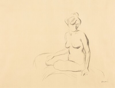 Etude de femme nue, les bras abaissés (Study of a Nude Woman, with Lowered Arms)