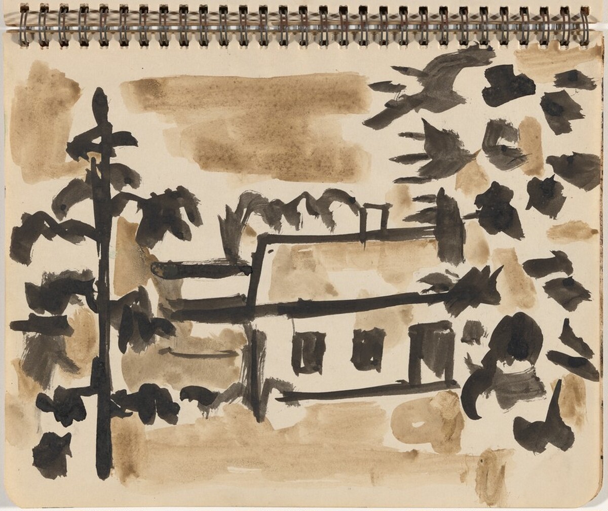 House Set Among Trees by Alex Katz