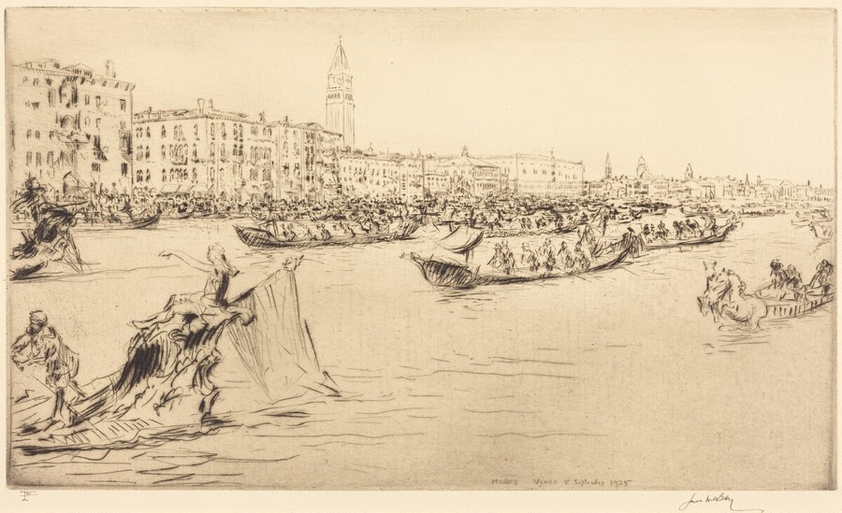 A Regatta on the Grand Canal by James McBey