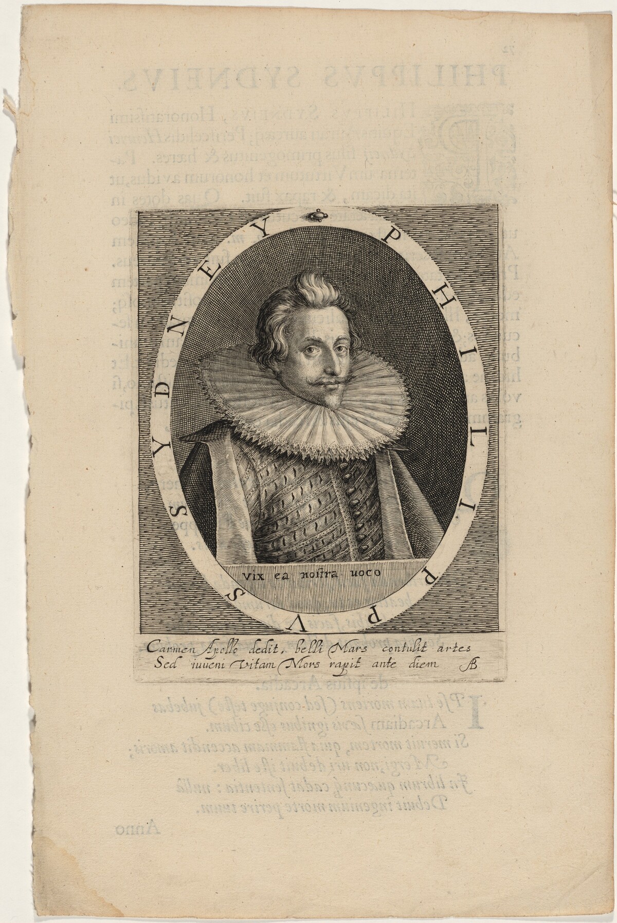 Sir Philip Sidney, Soldier and Poet by Willem de Passe and Magdalena de Passe