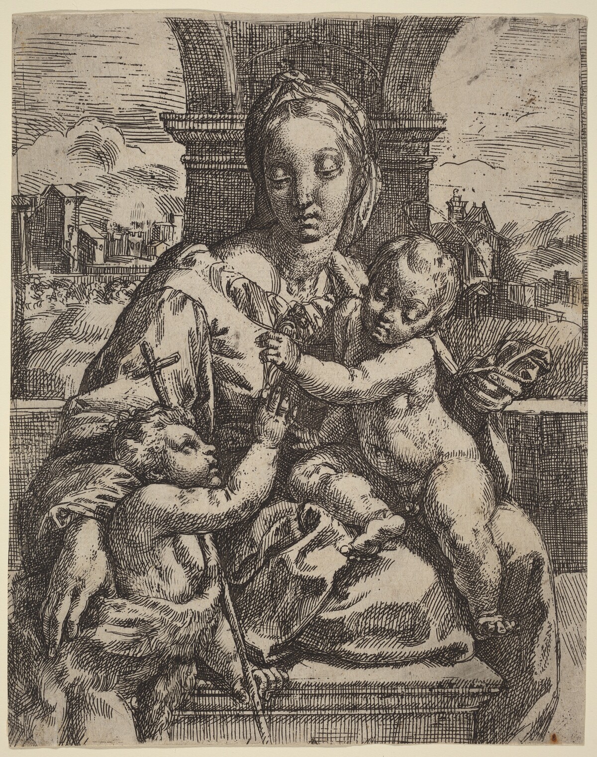 Madonna Aldobrandini by Girolamo Imperiale I after Raphael