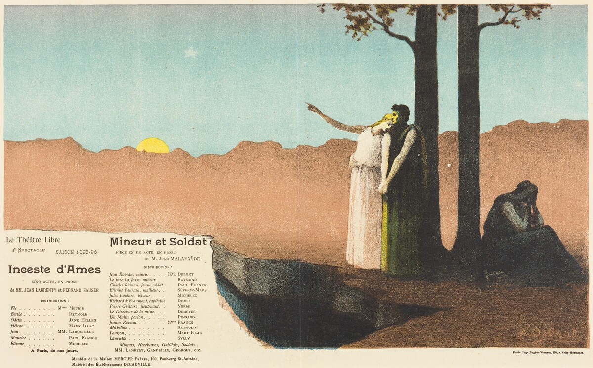 Inceste d'âmes; Mineur et soldat by Alphonse Osbert