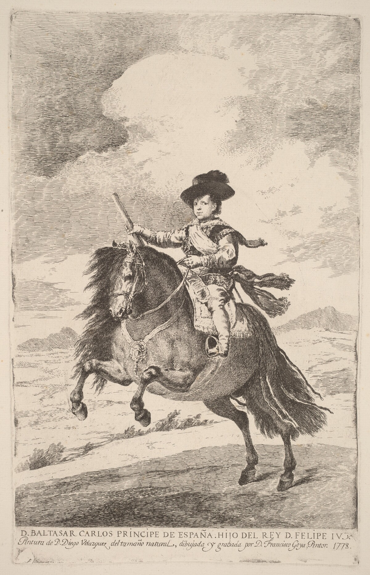 Baltasar Carlos by Francisco Goya after Diego Velázquez