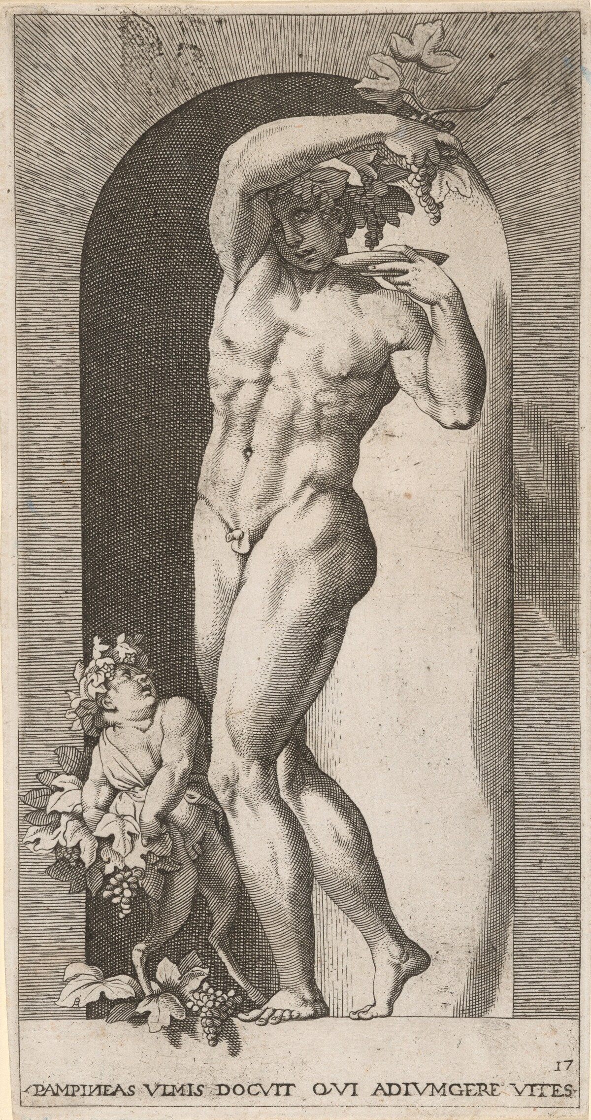 Bacchus in a Niche by Gian Jacopo Caraglio