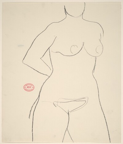 Untitled [nude with hand behind her back]