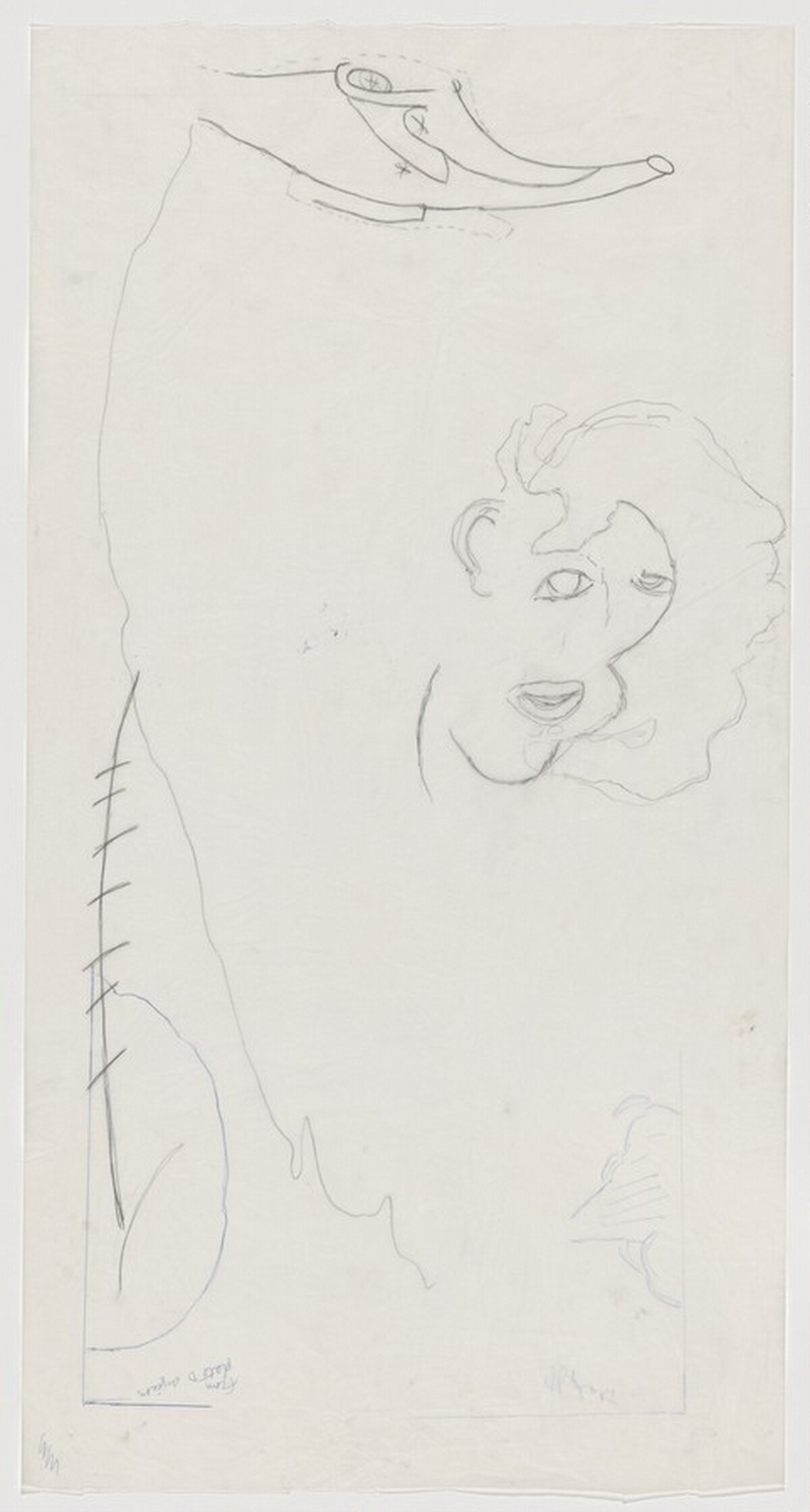 Pontchartrain [preparatory drawing for panel C] by Robert Colescott