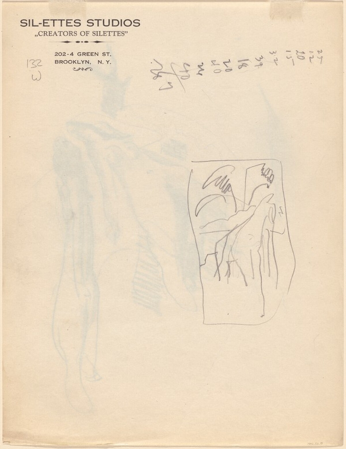 Figure in a Landscape [verso] by Mark Rothko