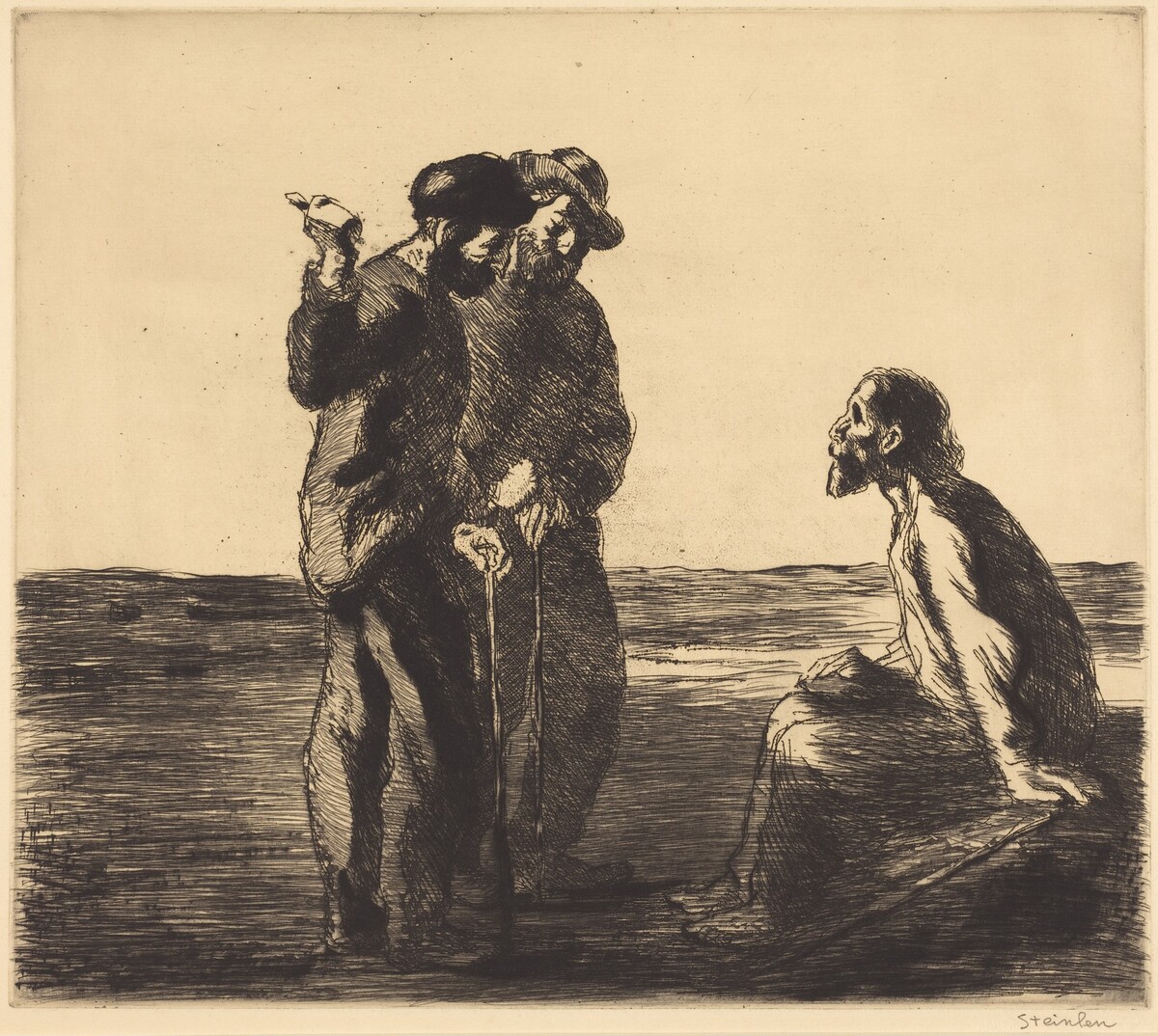 Three Companions (Les trois compagnons) by Théophile Alexandre Steinlen