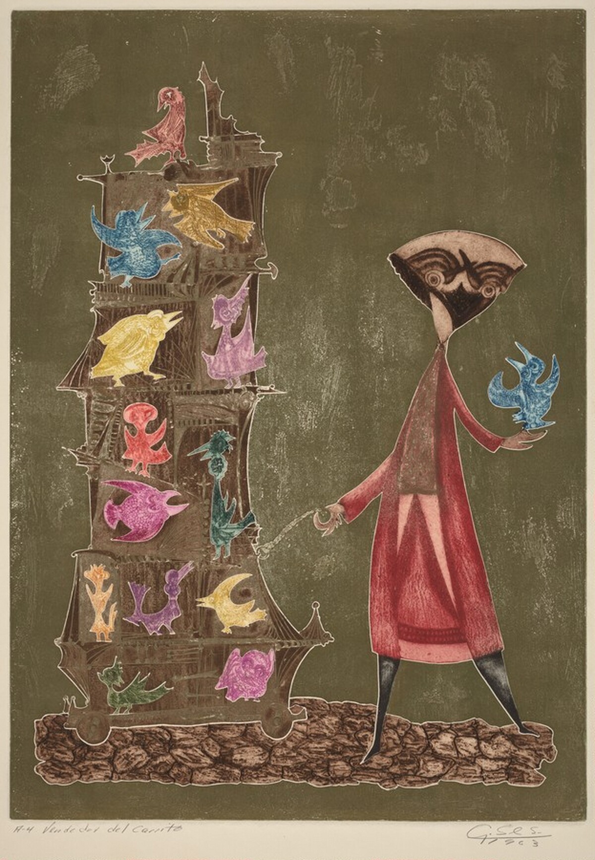 Vendedor del Carrito by Guillermo Silva Santamaría