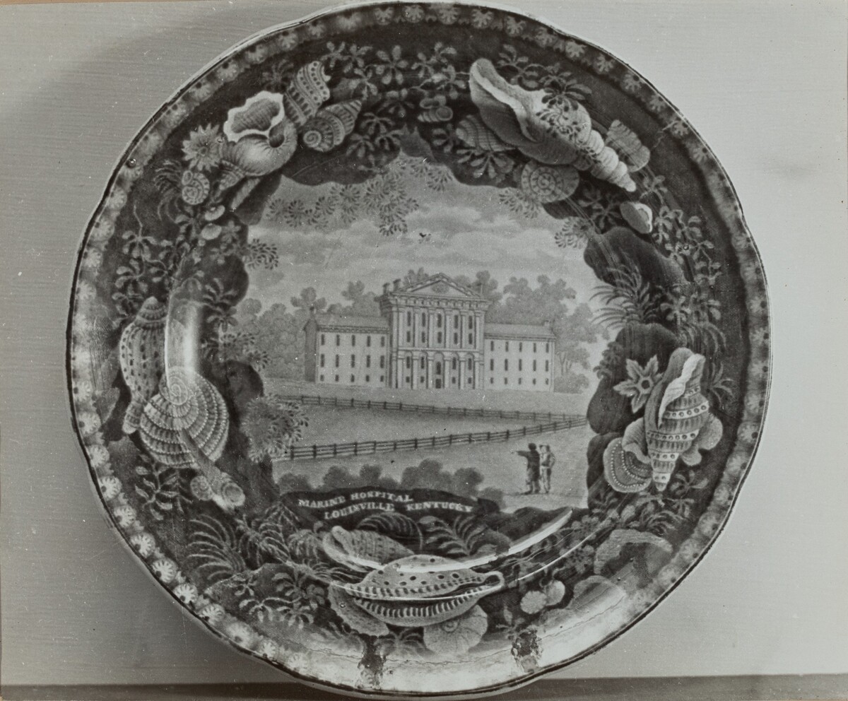 Plate - "Marine Hospital, Louisville" by Helmut Hiatt