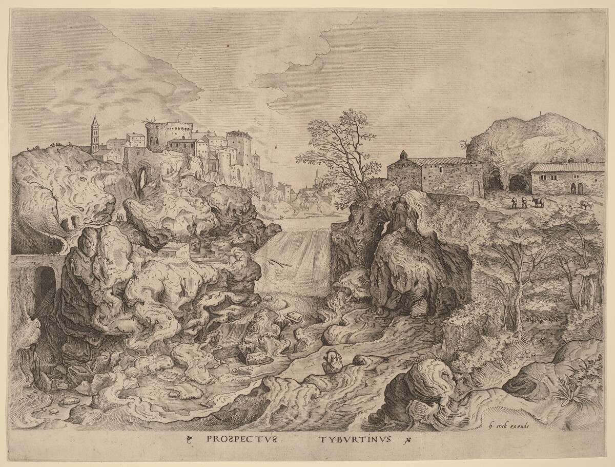 Prospectus Tyburtinus (View of the Tiber) by Johannes and Lucas van Doetechum after Pieter Bruegel the Elder