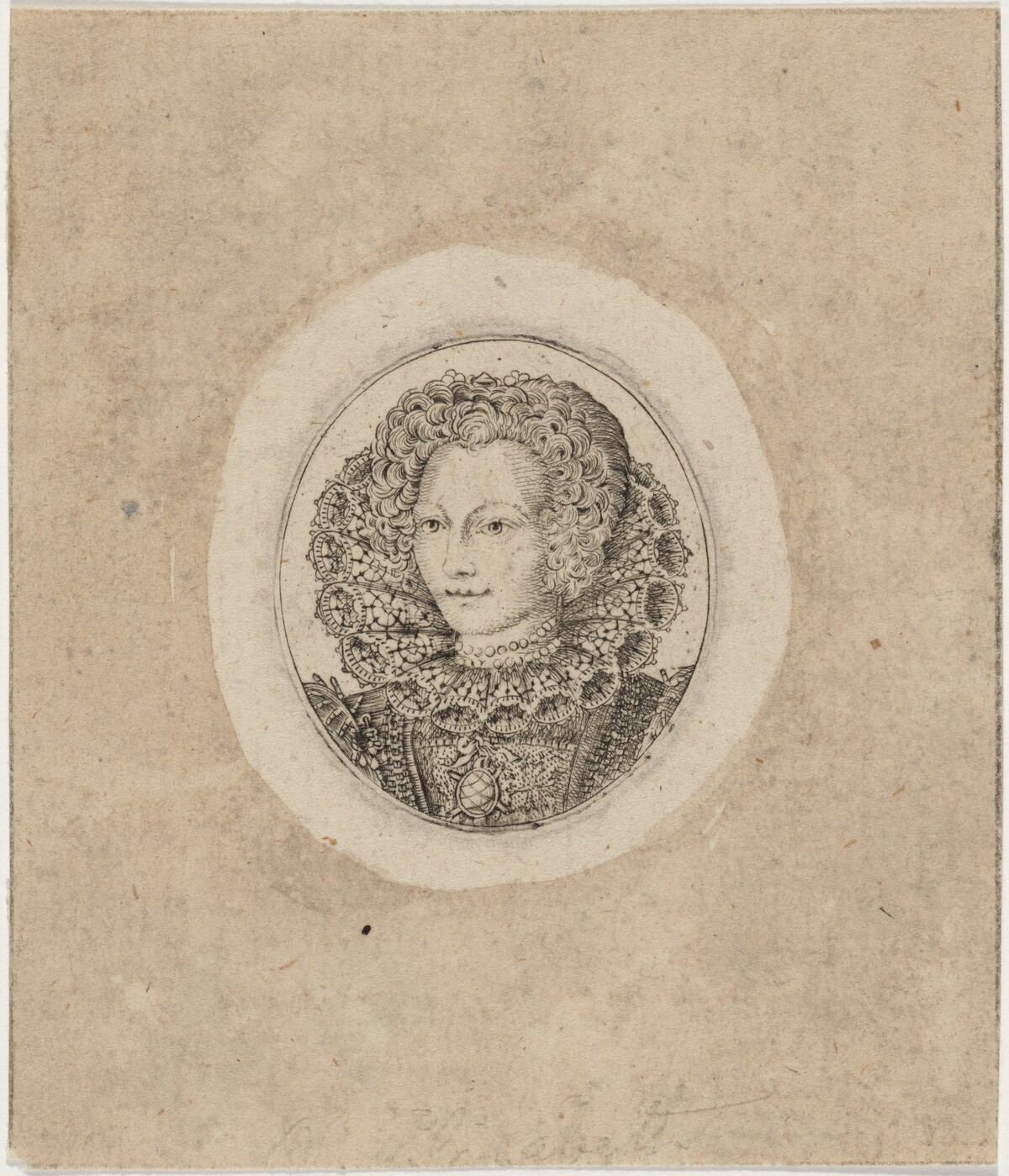 Princess Elizabeth, Queen of Bohemia (?) by Style of Simon de Passe