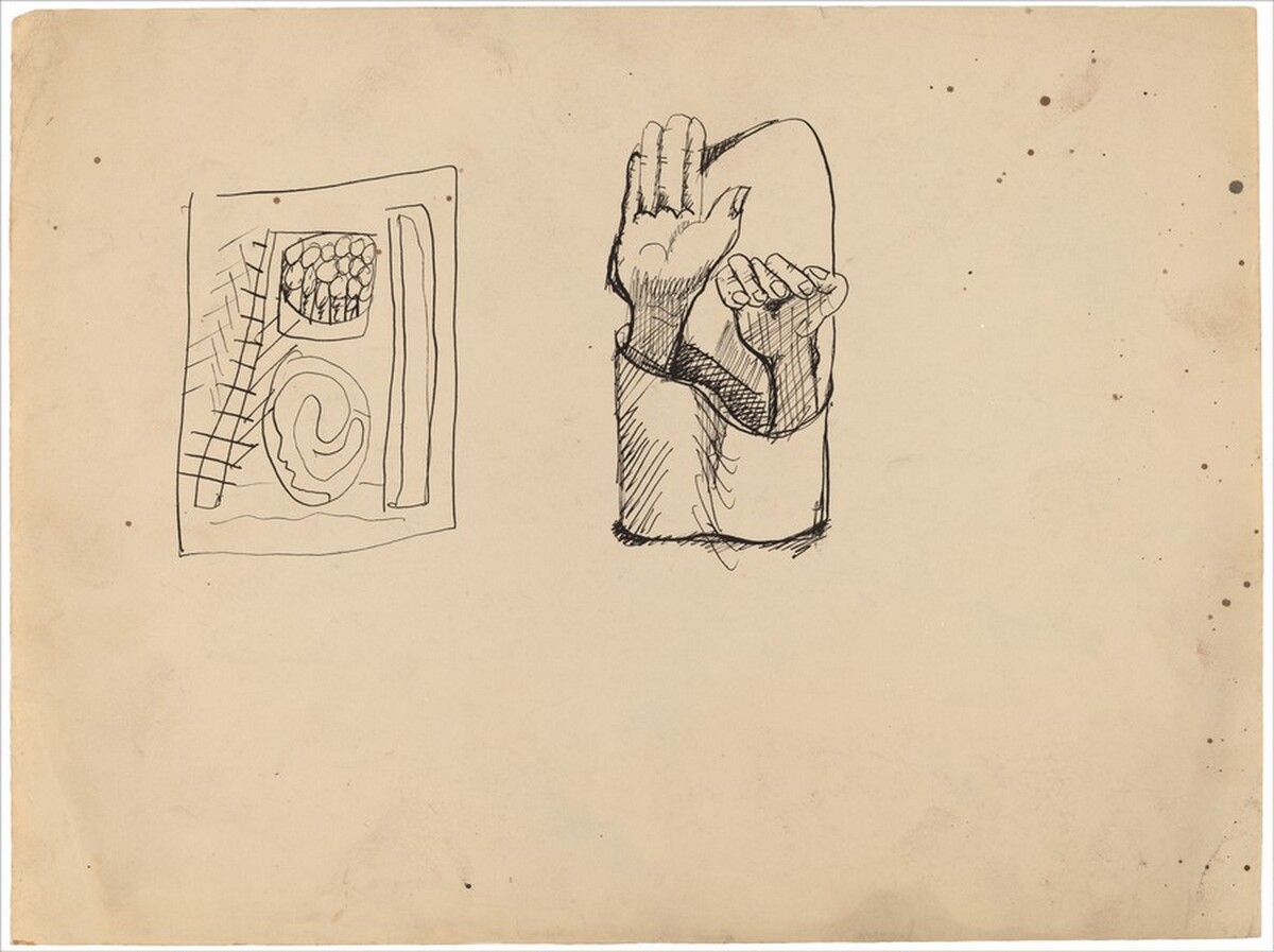 Study of Hands by Mark Rothko