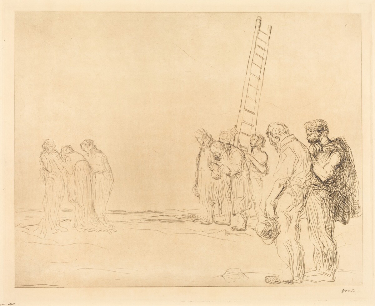 Le calvaire (2e planche) (Calvary) (second plate) by Jean-Louis Forain