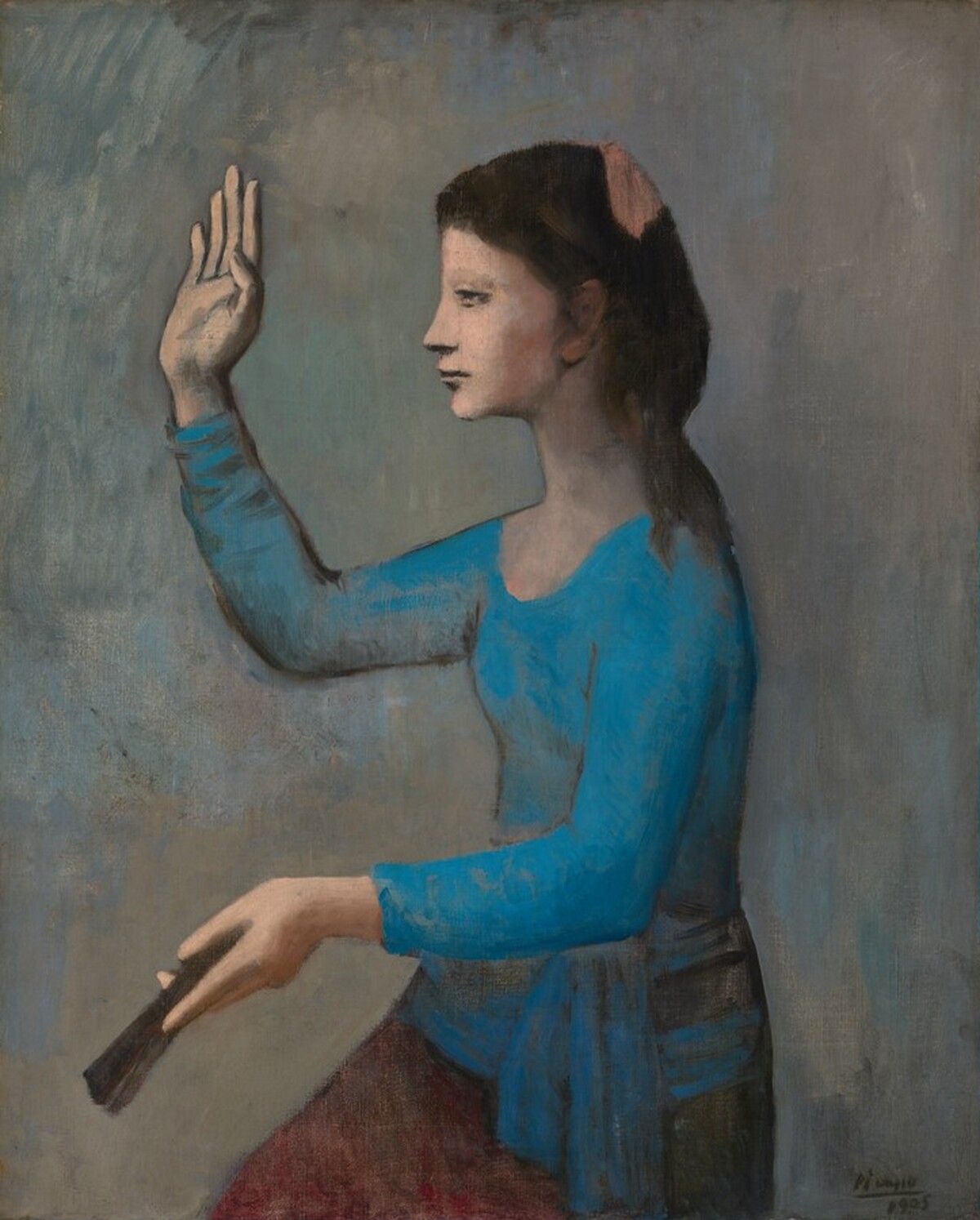 Lady with a Fan by Pablo Picasso