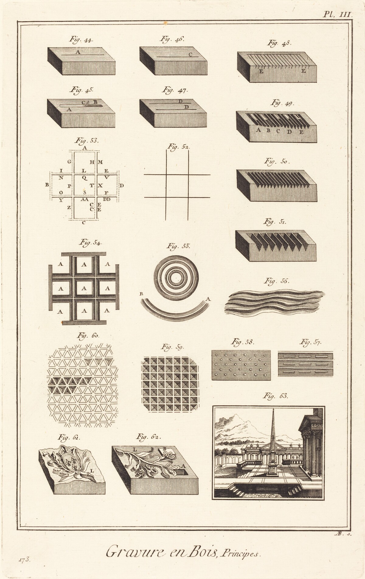 Gravure en Bois, Principes: pl. III by Antonio Baratta