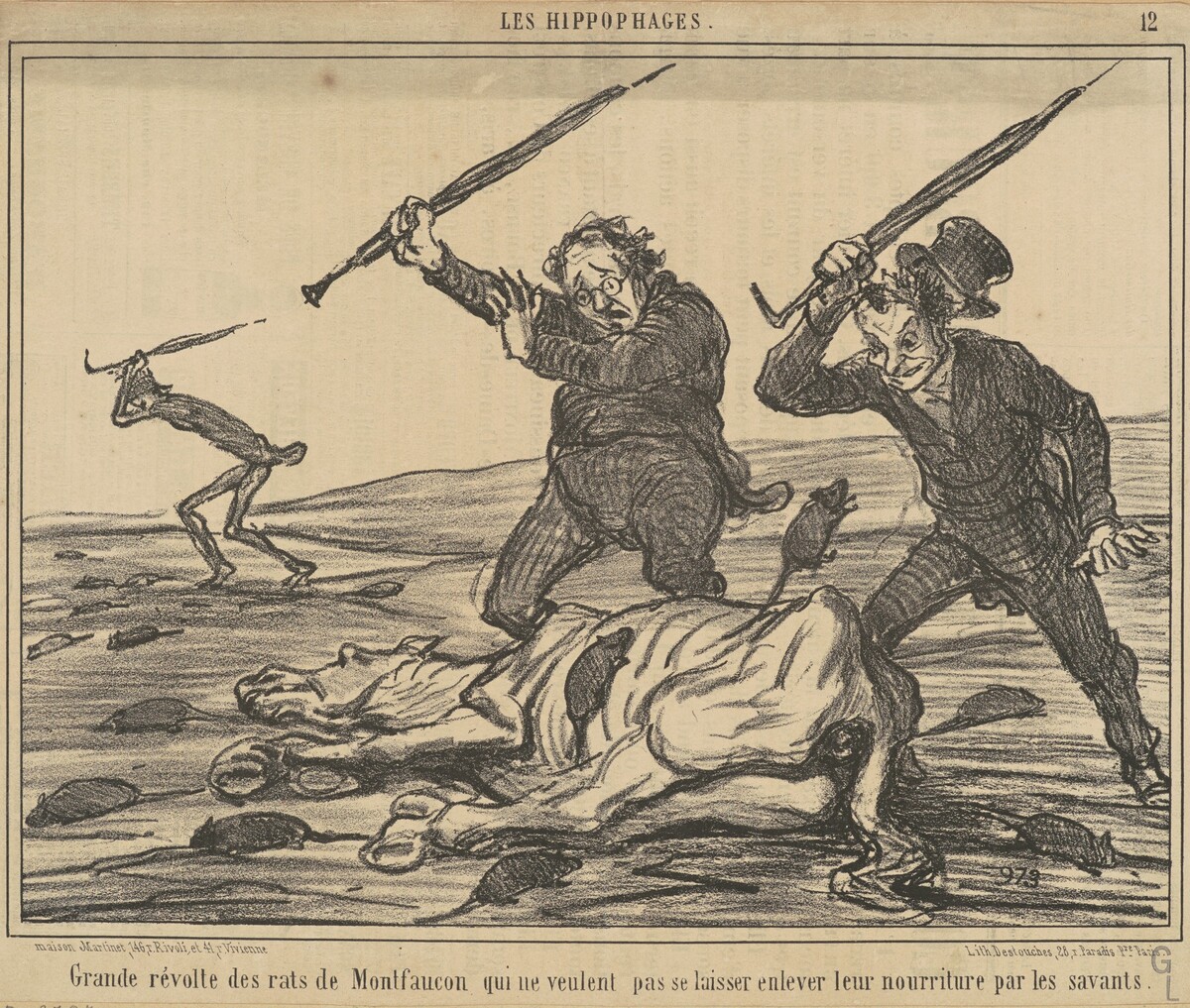 Grande révolte des rats de montfaucon ... by Honoré Daumier