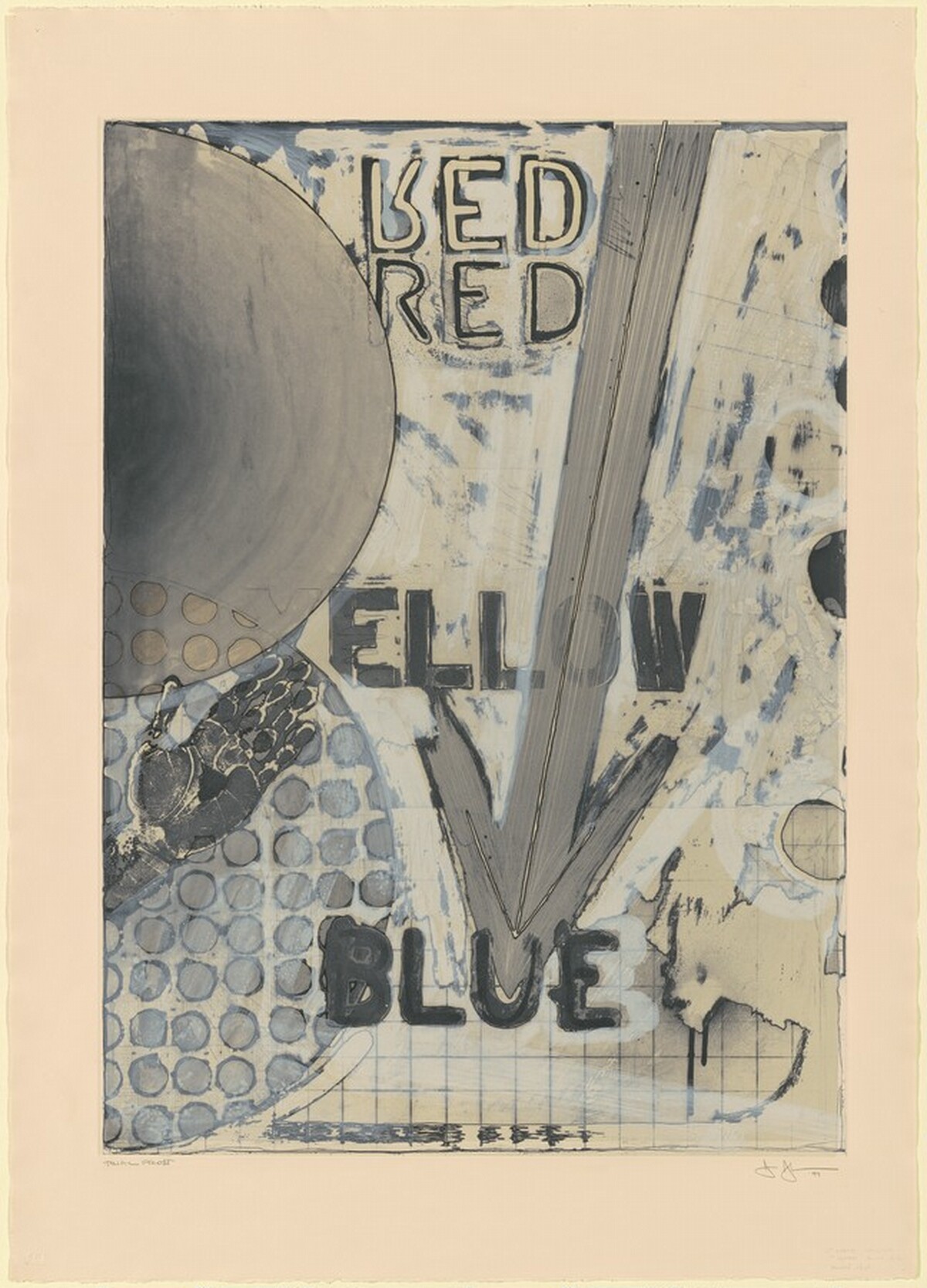 Untitled [trial proof] by Jasper Johns