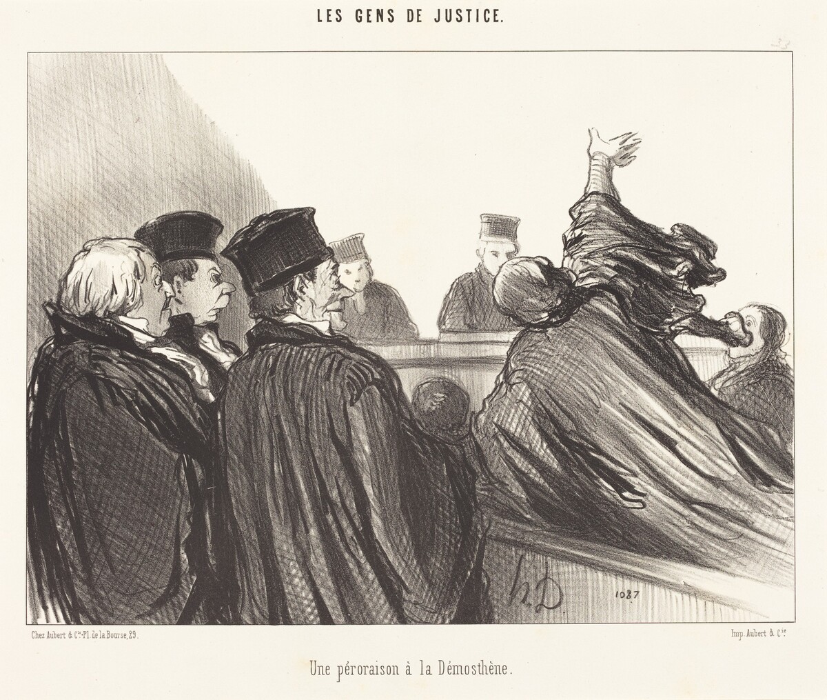 Une Péroraison a la Démosthène by Honoré Daumier