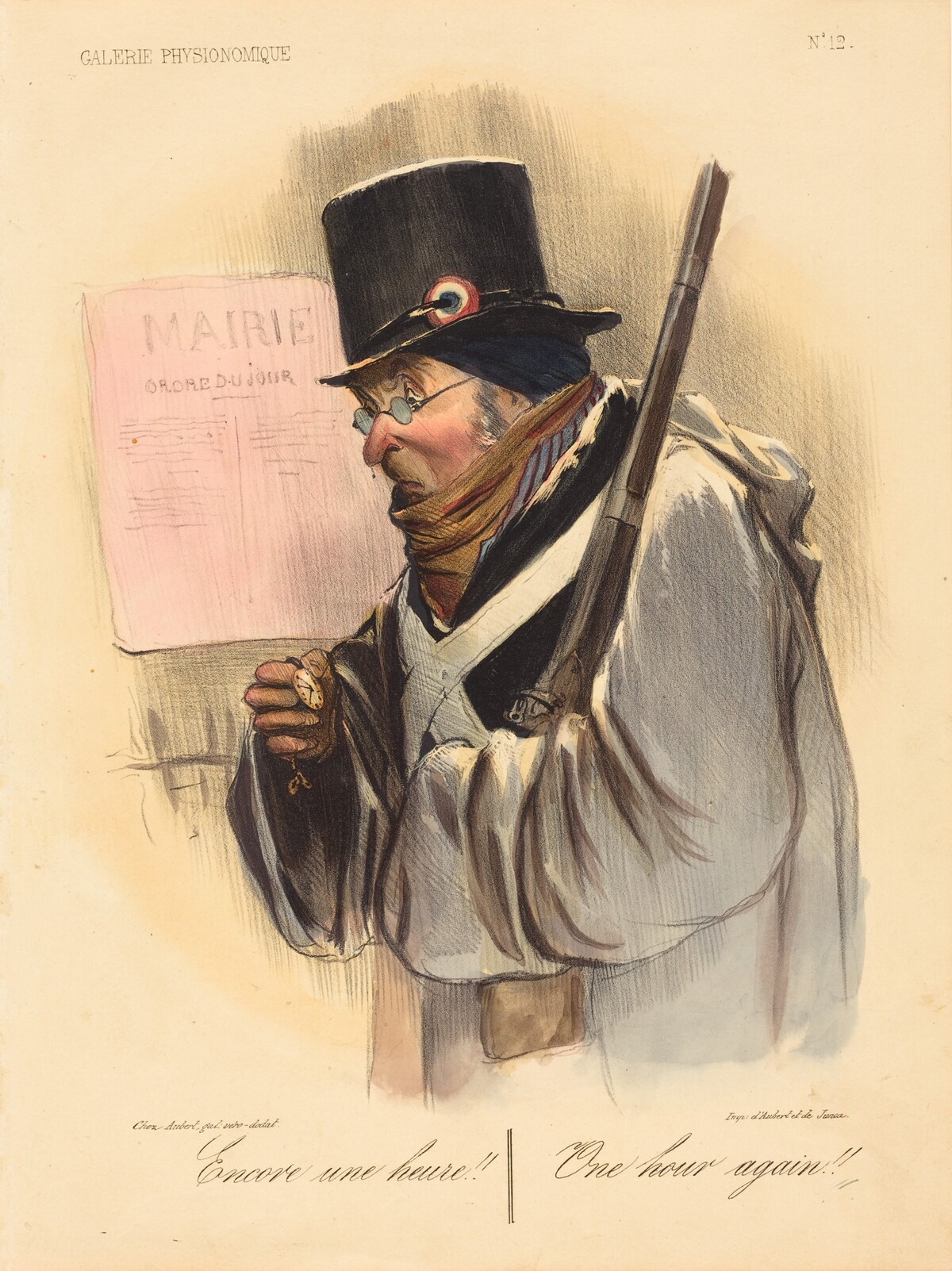 Encore une heure!! by Honoré Daumier