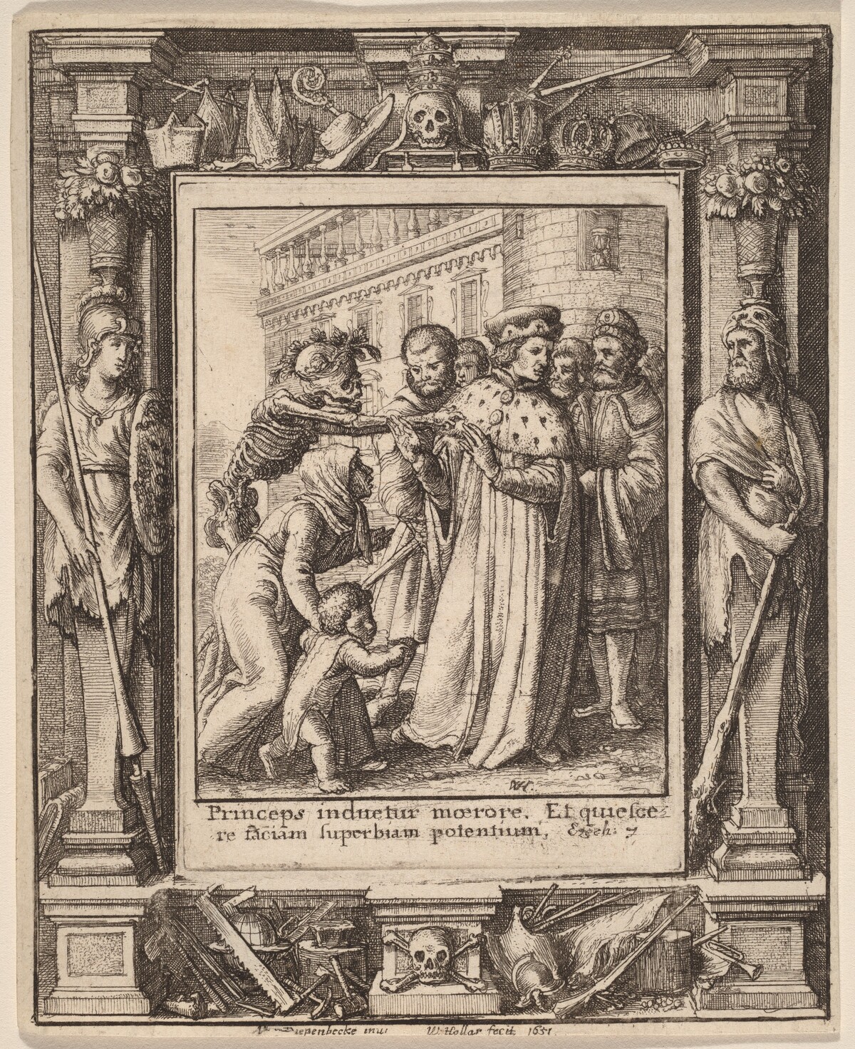 Duke by Wenceslaus Hollar after Hans Holbein the Younger after Abraham van Diepenbeeck