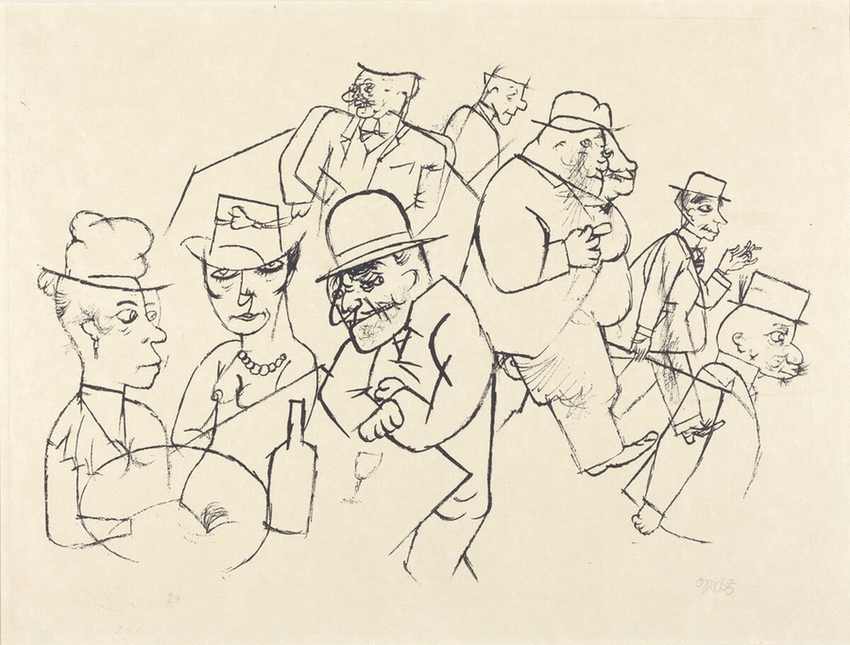 Beauty Contest in the Motzstrasse (Schonheitsabend in der Motzstrasse) by George Grosz