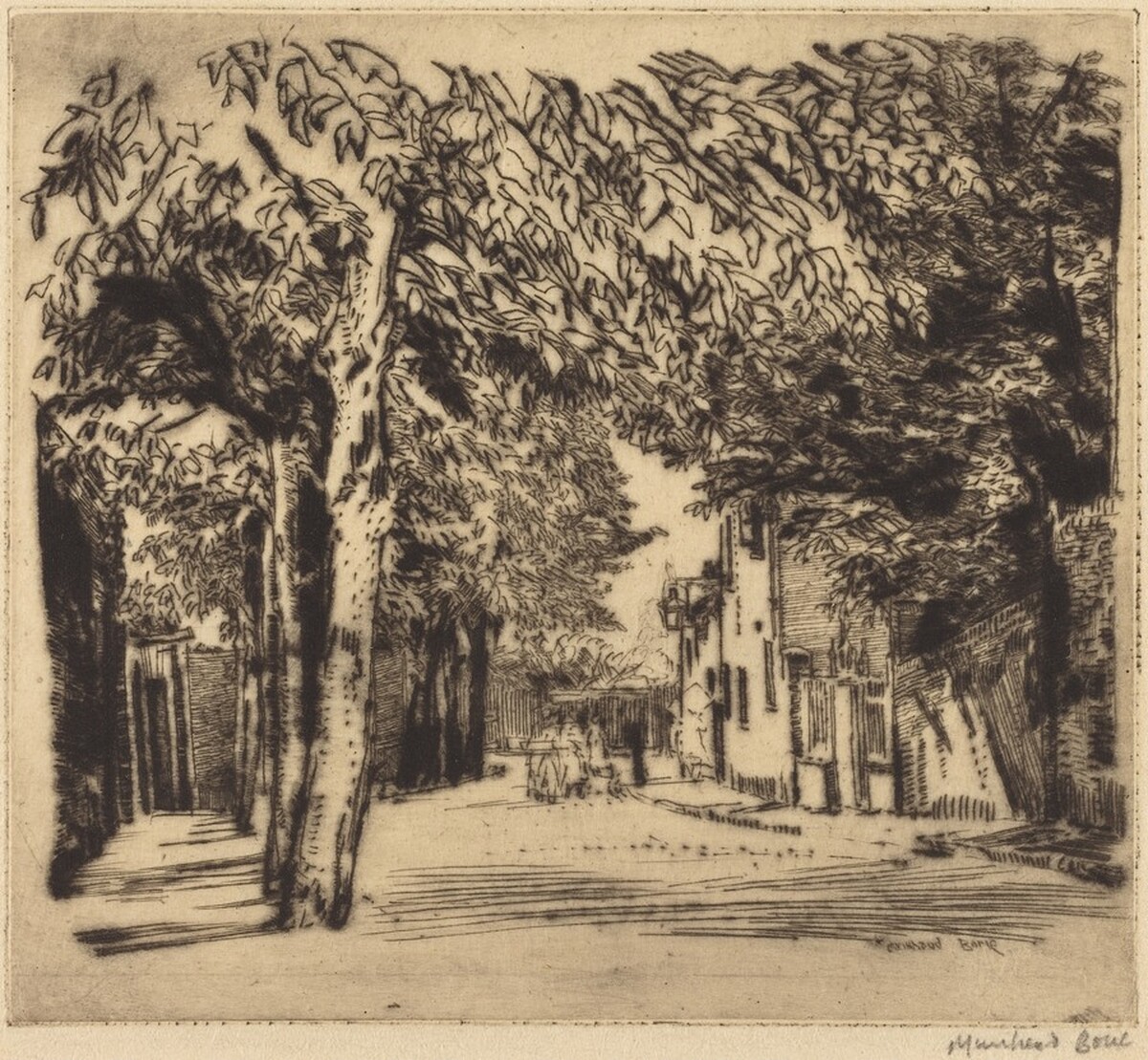Heath Brow, Hampstead by Muirhead Bone