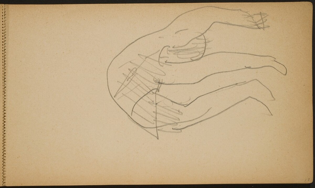 Akrobat in der Brücke (Backbend) [p. 13] by Max Beckmann