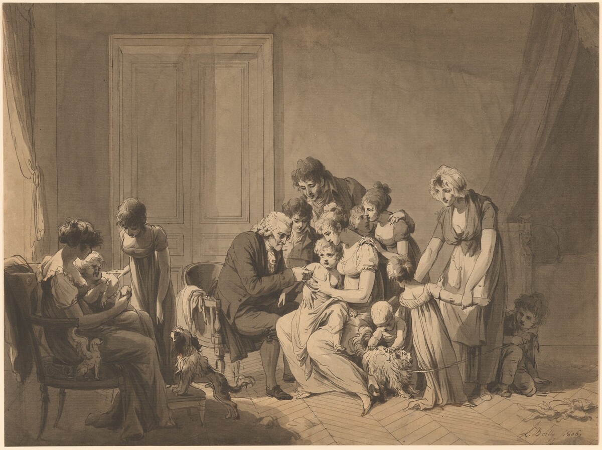 The Vaccine by Louis-Léopold Boilly