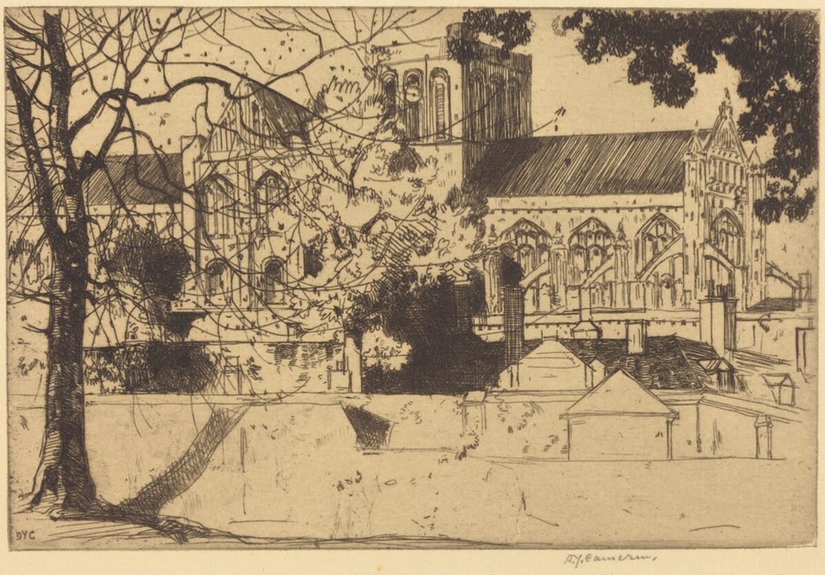 Winchester Cathedral by David Young Cameron
